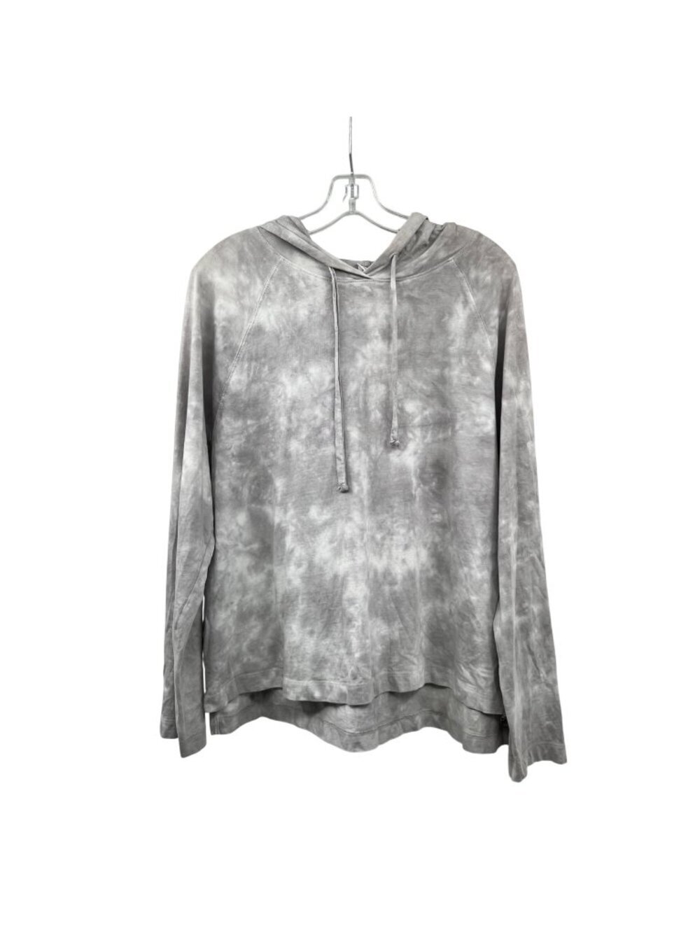 Old Navy Womens Tie Dye Hoodie Lightweight Gray/White Size Large